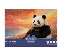 1000 Piece Panda Jigsaw Puzzle for Adults & Kids - Family Fun, Educational Games, Colorful Coast Jigsaws, Decoration Unique Gift 38x26cm/1000pcs