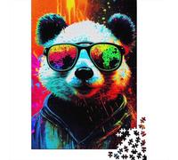 1000 Piece Panda PopArt Animal Jigsaw Puzzle for Adult Teenagers Paper Jigsaw Puzzles Educational Game Challenge Toy Birthday Gifts 1000pcs (38x26cm)