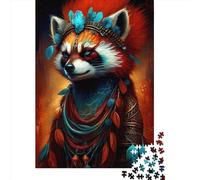1000 Piece Panda Watercolor Animal Jigsaw Puzzlesfor Adults Wooden Puzzle Jigsaws for Adults For Family Fun & Game Night 1000pcs (75x50cm)