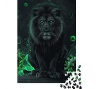 1000 Piece Paper Jigsaw, Black Lion The Ultimate Protector, 70x50cm/1000pcs