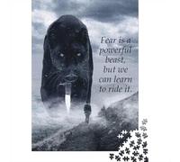 1000 Piece Paper Jigsaw, Fear Is A Beast Panther, 70x50cm/1000pcs