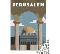 1000 Piece Paper Jigsaw, Jerusalem, Israel, 52x38cm/1000pcs