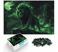 1000 Piece Paper Jigsaw Puzzle for Adults, Emerald Flame Guardian | For quiet time before New Year: Adult jigsaw puzzle with 1000 pieces creates puzzle time on colder days.