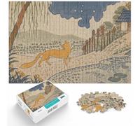 1000 Piece Paper Jigsaw Puzzle for Adults, Fox in the Rain Asai Chu | For free time at home, this adult jigsaw puzzle with 1000 pieces works well for solo leisure or shared family time.