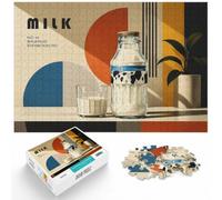 1000 Piece Paper Jigsaw Puzzle for Adults, Milk Bauhaus Vintage