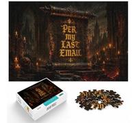 1000 Piece Paper Jigsaw Puzzle for Adults, Per My Last Email Scroll