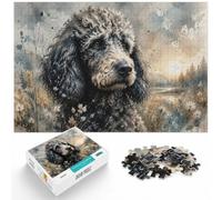 1000 Piece Paper Jigsaw Puzzle for Adults, Poodle Dog Furry Elegance
