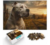 1000 Piece Paper Jigsaw Puzzle for Adults, Portrait of an American Bully