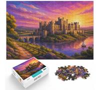 1000 Piece Paper Jigsaw Puzzle for Adults, Raby Castle at Sunset | For relaxed days after Christmas, this adult jigsaw puzzle with 1000 pieces offers for the Christmas break.