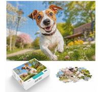 1000 Piece Paper Jigsaw Puzzle for Adults, Smiling Jack Russell Selfie Dog | For festive leisure at home, this adult jigsaw puzzle with 1000 pieces works as both a festive gift and an indoor activity.