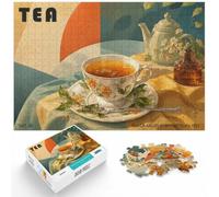 1000 Piece Paper Jigsaw Puzzle for Adults, Tea Bauhaus Teatime Kitchen