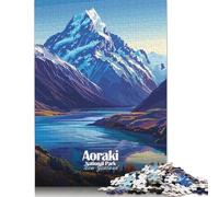 1000 Piece Paper Jigsaw Puzzles Aoraki National Park, New Zealand Jigsaw Puzzle Family Activity 38x26cm/1000pcs