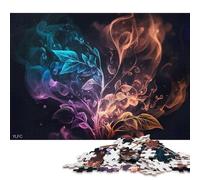 1000 Piece Paper Jigsaw Puzzles Colorful Abstract Smoke Jigsaw Puzzle Family Activity 38x26cm/1000pcs