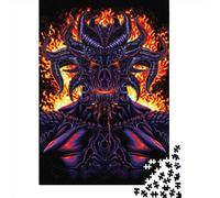 1000 Piece Paper Jigsaw Puzzles Demon from Hell Jigsaw Creative Rectangular Puzzle for Family Game,Friends 1000pcs (38x26cm)