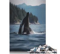 1000 Piece Paper Jigsaw Puzzles for Adults Graceful Orca Jigsaw Puzzle for Children Family Games 38x26cm/1000pcs