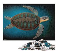 1000 Piece Paper Jigsaw Puzzles for Adults Green Sea Turtle Jigsaw Puzzle for Children Family Games 38x26cm/1000pcs