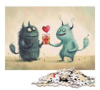 1000 Piece Paper Jigsaw Puzzles for Adults Monster Love Jigsaw Puzzle for Children Family Games 38x26cm/1000pcs