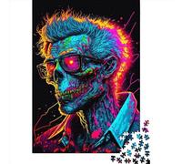 1000 Piece Paper Jigsaw Puzzles Gangster Zombie Punk Jigsaw Creative Rectangular Puzzle for Family Game,Friends 1000pcs (38x26cm)