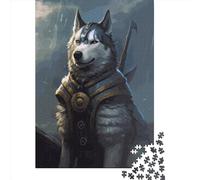 1000-Piece Paper Jigsaw Puzzles Husky Viking Jigsaw Puzzle Home Wall Decor Educational Toy for Family Game 1000pcs (38x26cm)