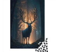 1000 Piece Paper Jigsaw Puzzles Mythical Land Deer Jigsaw Creative Rectangular Puzzle for Family Game,Friends 1000pcs (38x26cm)