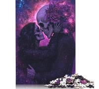 1000 Piece Paper Jigsaw Puzzles Skeleton_lovers Jigsaw Creative Rectangular Puzzle for Family Game,Friends 1000pcs (38x26cm)
