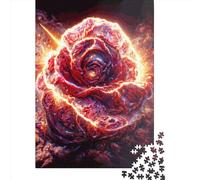 1000-Piece Paper Jigsaw Puzzles Space Rose Jigsaw Puzzle Home Wall Decor Educational Toy for Family Game 1000pcs (38x26cm)