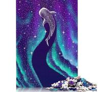 1000 Piece Paper Jigsaw Puzzles Star Eater Northern Ligts Jigsaw Puzzle Family Activity 38x26cm/1000pcs