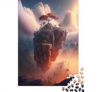 1000-Piece Paper Jigsaw Puzzles The_Floating_Castle Jigsaw Puzzle Home Wall Decor Educational Toy for Family Game 1000pcs (38x26cm)