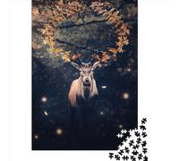 1000 Piece Paper Jigsaw Puzzles The Magical Forest King Jigsaw Creative Rectangular Puzzle for Family Game,Friends 1000pcs (38x26cm)