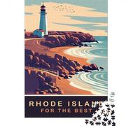 1000 Piece Paper Jigsaw, Rhode Island Coast, 70x50cm/1000pcs