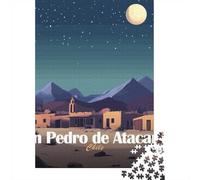 1000 Piece Paper Jigsaw, San Pedro De Atacama, Chile, 38x26cm/1000pcs | For shared winter evenings, this 1000-piece jigsaw puzzle for adults offers 1000 pieces for the Christmas break.