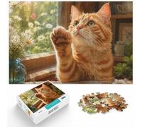 1000 Piece Paper Jigsaw, Stunning Cat, 1000pcs (75x50cm)