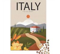 1000 Piece Paper Jigsaw, Tuscany 1, 52x38cm/1000pcs | For cold evenings at home: Adult jigsaw puzzle with 1000 pieces fits Christmas gifting, holiday breaks and winter weekends.