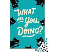 1000 Piece Paper Jigsaw, What Are You Doing？ Cats, 70x50cm/1000pcs