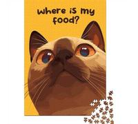 1000 Piece Paper Jigsaw, Where Is My Food？, 52x38cm/1000pcs