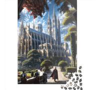 1000 Piece Paper Puzzle For Adults Meeting at The Cathedral Square Puzzle for Kids Family Games 38x26cm/1000pcs