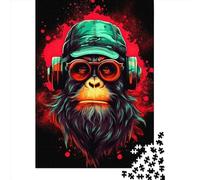 1000 Piece Paper Puzzle For Adults Monkey Dj Music Square Puzzle for Kids Family Games 38x26cm/1000pcs