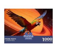 1000 Piece Parrot Jigsaw Puzzle for Adults & Kids - Family Fun, Educational Games, Planet Puzzle, Home Decoration Birthday Gifts 38x26cm/1000pcs