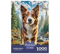 1000 Piece Parson Russell Terrier Jigsaw Puzzles Great Gift for Adults Family Challenging Toys Home Decors Cute Animal Jigsaw Puzzle for Women Men Adult 38x26cm/1000pcs