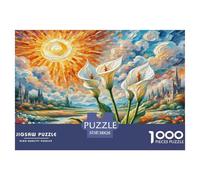 1000 Piece Peace Lily Jigsaw Puzzles for Adults Educational Games Jigsaw Puzzle Home Decoration for Adults And Kids Age 12 Years Up 38x26cm/1000pcs