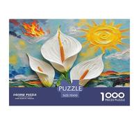 1000 Piece Peace Lily Jigsaw Puzzles for Adults Educational Games Jigsaw Puzzle Home Decors for Adults Gifts 70x50cm/1000pcs