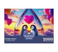 1000 Piece Penguin Jigsaw Puzzle Challenge High Difficulty for Adults Home Decorations Educational Games Age 12+ for Adults 38x26cm/1000pcs