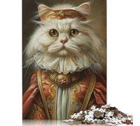 1000 Piece Persian Cat Renaissance Square Puzzle for Adults, Wooden Puzzles Puzzle Hands-on Game 1000pcs (75x50cm)