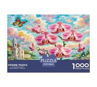 1000 Piece Phalaenopsis Orchid Jigsaw Puzzles for Adults Family Challenge Toys Jigsaw Puzzle Home Decors for The Whole for Women, Gifts for Men 38x26cm/1000pcs