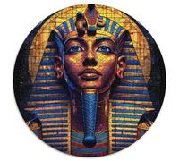 1000 Piece Pharaoh Tutankhamun Jigsaw Puzzles Great Gift for Adults Educational Games Home Decors Brainteasing Mysterious Expression Jigsaw Puzzle for Women Men Adult 1000pcs (67.5x67.5cm)