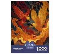 1000 Piece Phoenix Game Puzzle for Adults Gifts Fun Challenging Home Decoration Brainteasing Mythical Creatures Jigsaw Puzzle for Women Men Adult 52x38cm/1000pcs