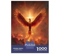1000 Piece Phoenix Jigsaw Puzzles Great Gift for Adults Challenging Games Home Decoration Mythical Animals Jigsaw Puzzle for Women Men Adult 52x38cm/1000pcs