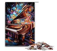 1000 Piece Piano Colorfull Puzzles Gifts Jigsaw Puzzles for Adults Christmas Wishlist with Santa Claus for Teenager Age 14 Up 1000 PCS(75x50cm)
