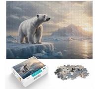 1000 Piece Picture Jigsaw, A Polar Bears Solitude, 1000pcs (75x50cm)