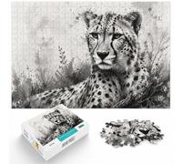 1000 Piece Picture Jigsaw, Cheetah Jungle Elegance, 1000pcs (52x38cm)